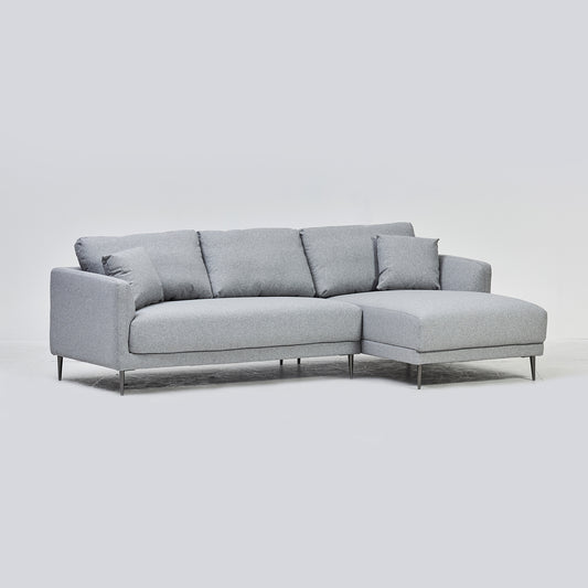 Circe Corner Sofa in Carina Dove Right Hand Facing