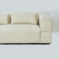 Aurora 2 Seater Sofa in Mikah Vanilla with Ottoman