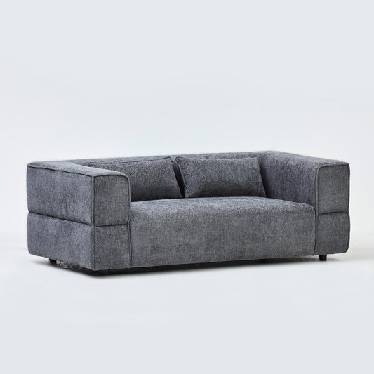 Aurora 2 Seater Sofa in Mikah Ashen