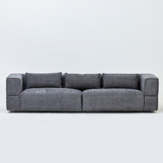 Aurora 4 Seater Sofa in Mikah Ashen