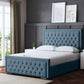 ALLEGRA UPHOLSTERED BED WITH OPTIONAL MATTRESS