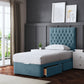 SERAPHINE CHESTERFIELD DIVAN BED WITH FOUR DRAWERS