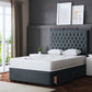 SERAPHINE CHESTERFIELD DIVAN BED WITH TWO DRAWERS AND OPTIONAL MATTRESS