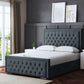 ALLEGRA UPHOLSTERED BED WITH OPTIONAL MATTRESS