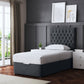 SERAPHINE CHESTERFIELD DIVAN BED WITH TWO DRAWERS AND OPTIONAL MATTRESS