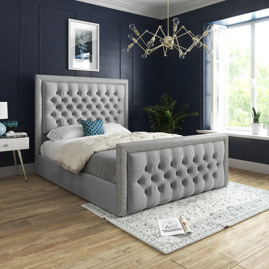 Cheltenham Upholstered Soft Velvet Bed