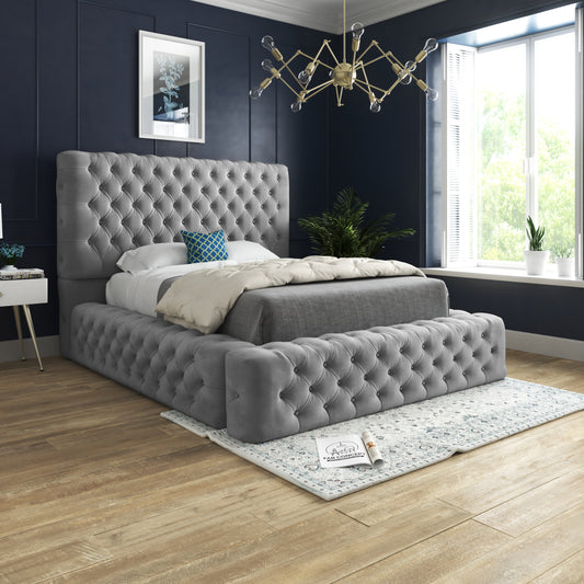 Cambridge Upholstered Soft Velvet Bed