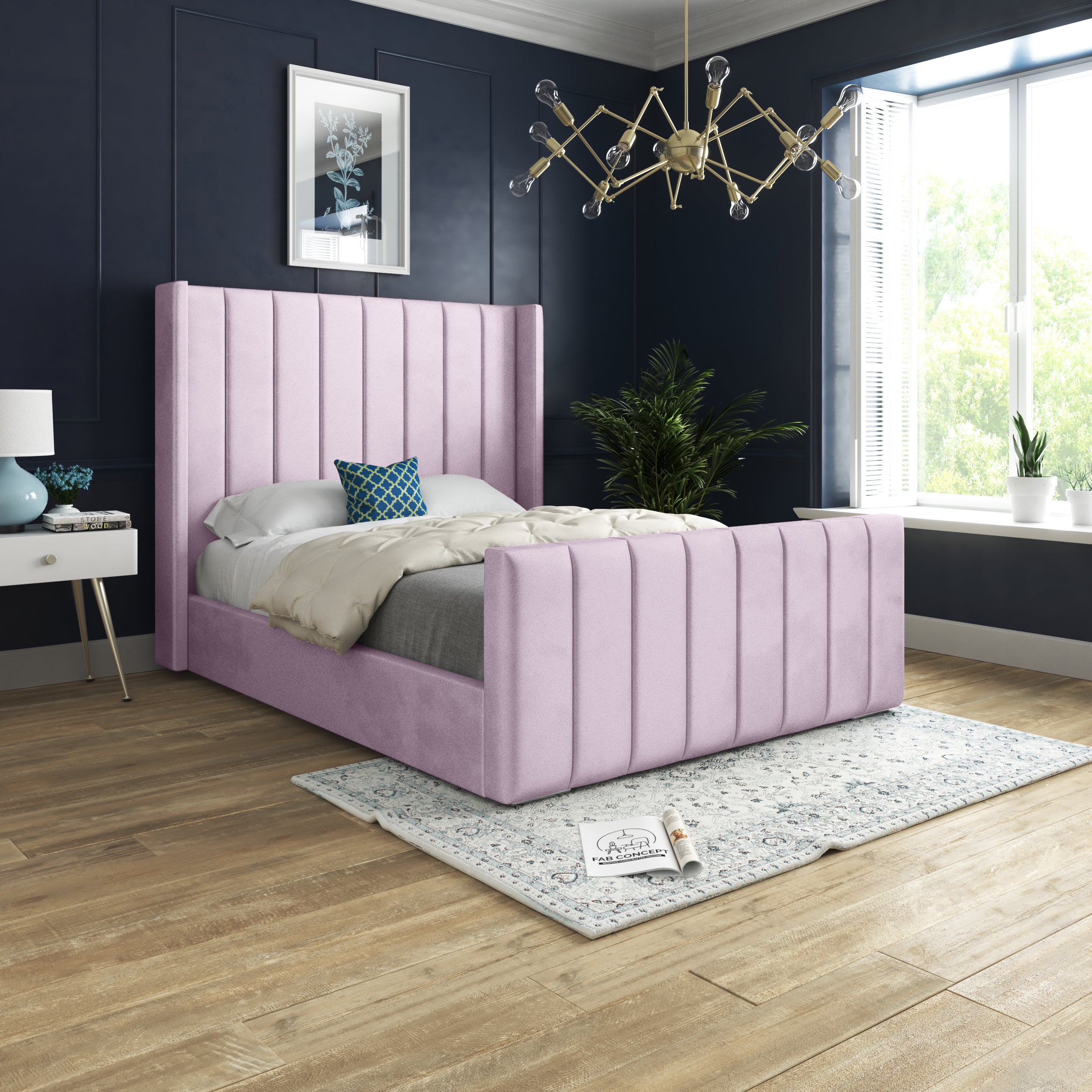 Soft deals velvet bed